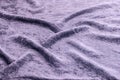 Lilac velvet close-up. Fabric macro for texture and background Royalty Free Stock Photo