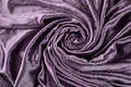 Lilac velvet close-up. Fabric macro for texture and background Royalty Free Stock Photo