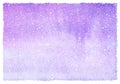 Lilac, violet winter watercolor horizontal gradient background Royalty Free Stock Photo