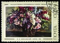 Lilacs 1933, by Pyotr Konchalovsky, Soviet Paintings serie, circa 1974