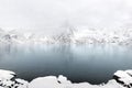 Lilandstinden mountain peak on Hamnoy island during winter time,