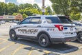 Lilburn Police Cruiser side view parked Royalty Free Stock Photo