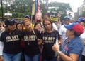 Lilian Tintori wife of Leopoldo Lopez and Venezuela deputy Freddy Guevara Protests in Venezuela