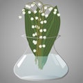 Lilies of the valley in vase