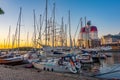 Lilla Bommen building and Barken Viking ship in the swedish city