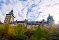 Lillafured Palota hotel in Miskolc top level of the hanging garden on a hill Bukk mountains national park Royalty Free Stock Photo