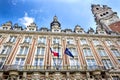 LILLE: Chamber of commerce in Lille in a summer day under the blu sky Royalty Free Stock Photo