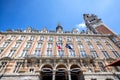 LILLE: Chamber of commerce in Lille in a summer day under the blu sky Royalty Free Stock Photo