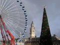 Lille, France at Christmas Royalty Free Stock Photo