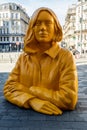 France, Lille, Sculpture of Romy created by the artist Xavier Veilhan