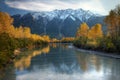 Lillooet river in Autumn Royalty Free Stock Photo
