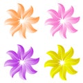 Lilly flower logo, flower icon, vector illustration EPS 10