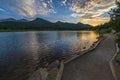 Lilly Lake at Sunset - Colorado Royalty Free Stock Photo