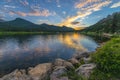 Lilly Lake at Sunset - Colorado Royalty Free Stock Photo