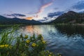 Lilly Lake at Sunset - Colorado Royalty Free Stock Photo