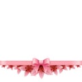 Lily Banner on a white background with pink bow