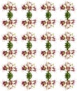 Lily flower fresh blossom buquet seamless pattern isolated on white background