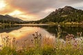 Lily Lake Fiery Sunset