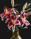 Lily,Lilium speciosum Royalty Free Stock Photo