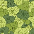 Lily Pads blanket full coverage pattern vector seamless repeat