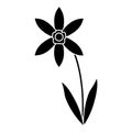 Lily petal natural style pictogram