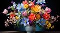 lily spring flower bouquet Royalty Free Stock Photo