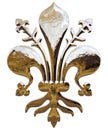 Lily, symbol of the city of Florence, Italy, graphic elaboration