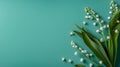 Lily of the Valley color background