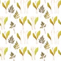 Lily of the valley - flower dry pressed herbarium pattern