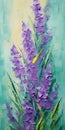 Lily Of The Valley Purple Flower Oil Painting - Modern Impressionism
