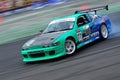 Lim Chien Wei drifting at Formula Drift 2010 Royalty Free Stock Photo