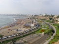 Lima bay view from the south District of Chorrillos Royalty Free Stock Photo