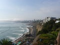 Lima bay view from a top of the Barranco cliff Royalty Free Stock Photo