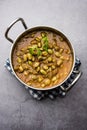 Lima Beans curry or Pavta Bhaji or sabzi, Indian food