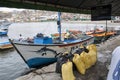 Lima, Boats in traditional fisher harbor of Pucusana.