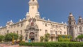 Lima City hall timelapse hyperlapse, municipality of Miraflores near to Kennedy park. Lima, Peru