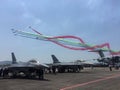 LIMA Langkawi airshow showing colourful aerobatics display