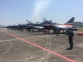 China fighter jets on display at LIMA Langkawi exhibition