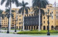 Lima main square empty during pandemic times