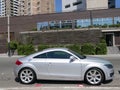 Silver Audi TT coupe in Miraflores district of Lima