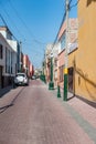 LIMA, PERU - APRIL 12, 2013: Unknown Street with no people and one car.