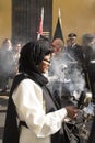 Procession of faith in Holy Week in the streets of Lima