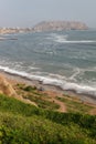 Lima, Peru. Cliff on the Pacific coast, near the Park of Love Royalty Free Stock Photo