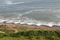 Lima, Peru. Cliff on the Pacific coast, near the Park of Love Royalty Free Stock Photo