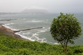 Lima, Peru. Cliff on the Pacific coast, near the Park of Love Royalty Free Stock Photo