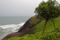 Lima, Peru. Cliff on the Pacific coast, near the Park of Love Royalty Free Stock Photo