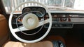 Inside view of a Mercedes-Benz 280SE sedan in Lima Royalty Free Stock Photo