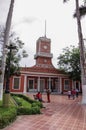 View of the Barranco town municipal library and Parque de Barra