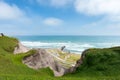 Lima, Peru. Landscape from Miraflores. South Pacific Ocean in Background