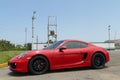 Porsche Cayman S parked at south of Lima Royalty Free Stock Photo